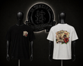 CAMISETA AMR COLOR/NEGRO/BLANCO DETALLES/ESTAMPADO/GRAFICO/ESPALDA