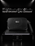 CARRIELE MNTS COLOR NEGRO/DETALLE/PLACA MNST ESTAMPADO LOGO MNST
