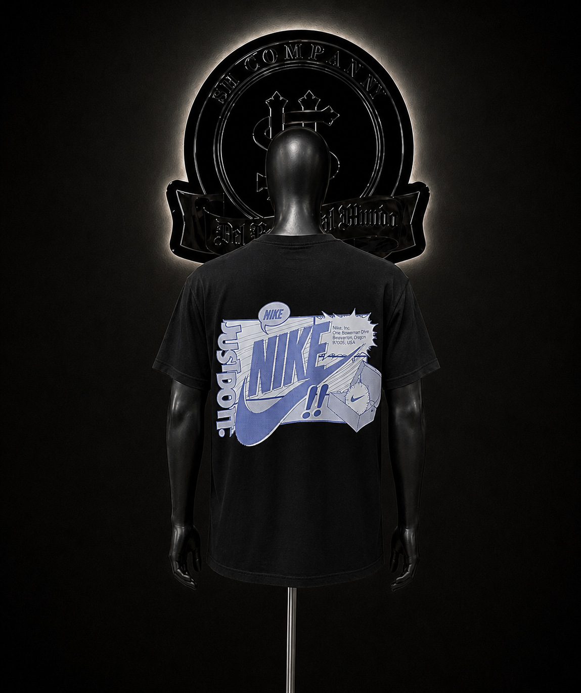 CAMISETA NK COLOR/NEGRO DETALLES/ESTAMPADO/LOGO/ESPALDA