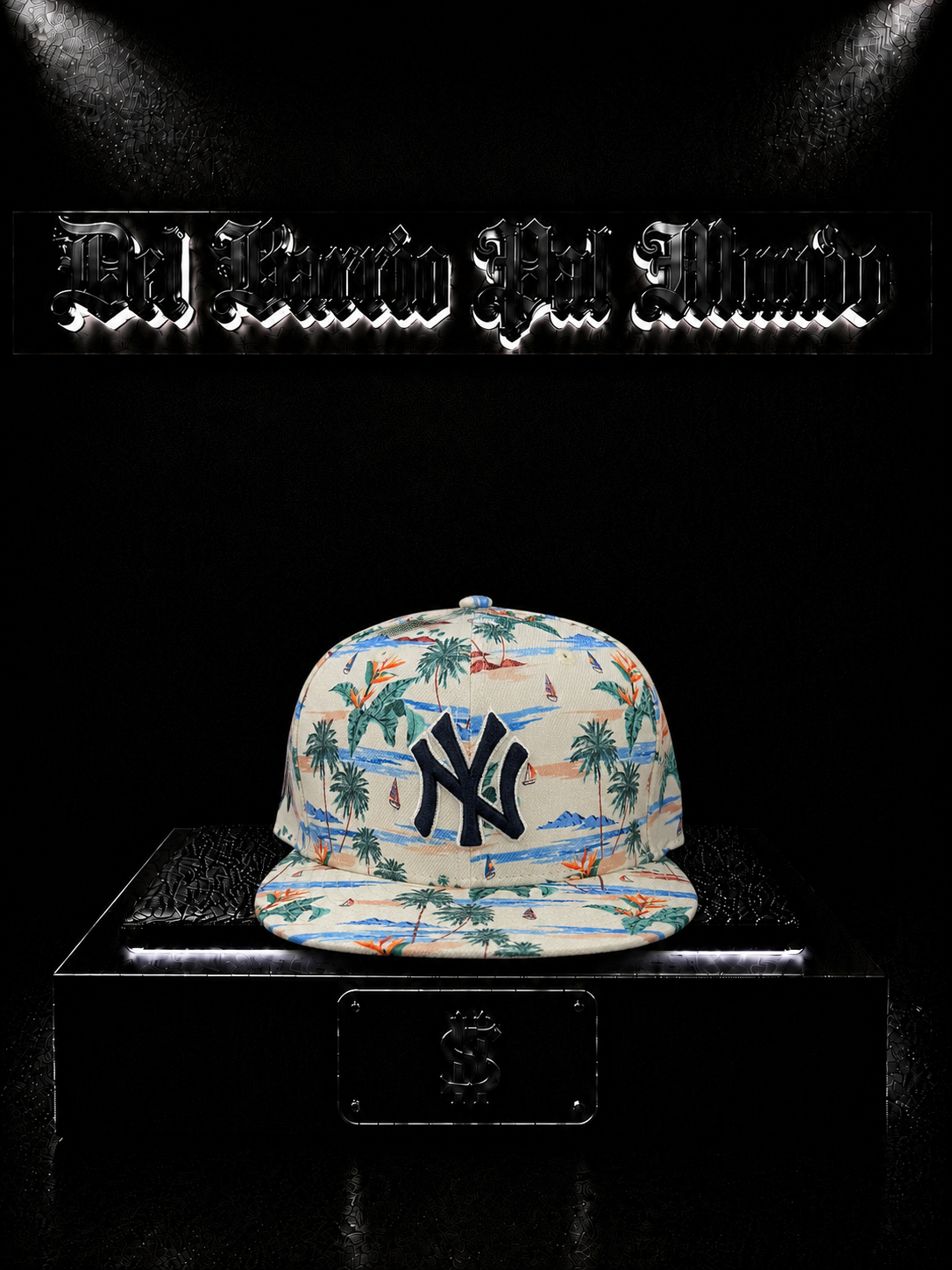 NEW ERA 59FIFTY NEW YORK YANKEES COLOR/BLANCA DETALLE/LOGO/BORDADO/NEGRO