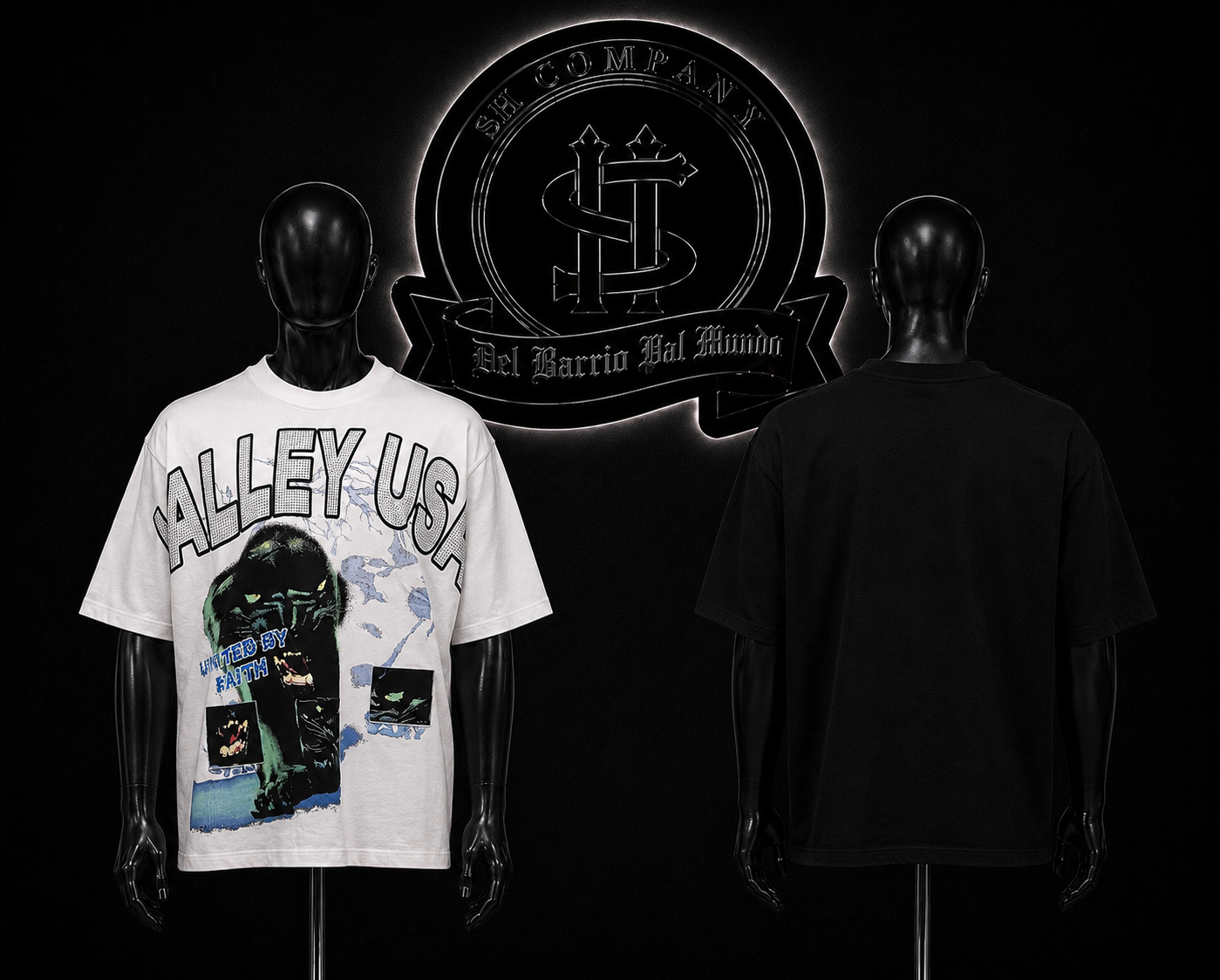 CAMISETA HUS COLOR/NEGRO/BLANCO DETALLE/ESTAMPADO/GRAFICO/ADELANTE