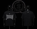 CAMISETA JRD COLOR/NEGRO DETALLES/ESTAMPADO/LOGO/ADELANTE/GRIS