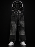 JEANS BAGGY BOTA RECTA COLOR/NEGRO DETALLE/ESTAMPADO/BLANCO