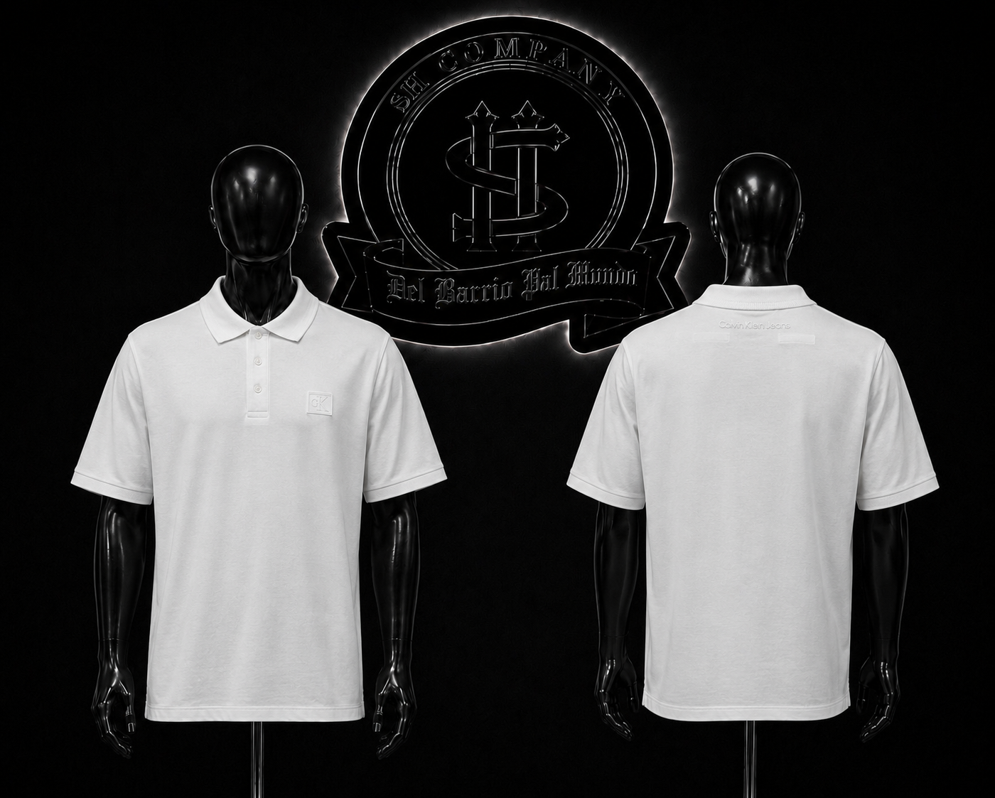 CAMISETA CK COLOR/BLANCO