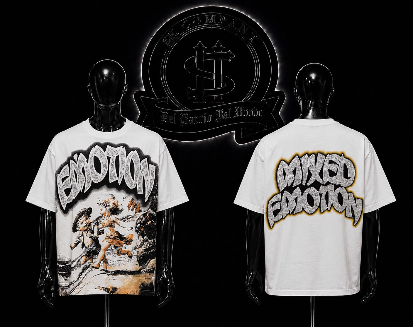 CAMISETA ME COLOR/BLANCO DETALLES/ESTAMPADO/LOGO/ESPALDA