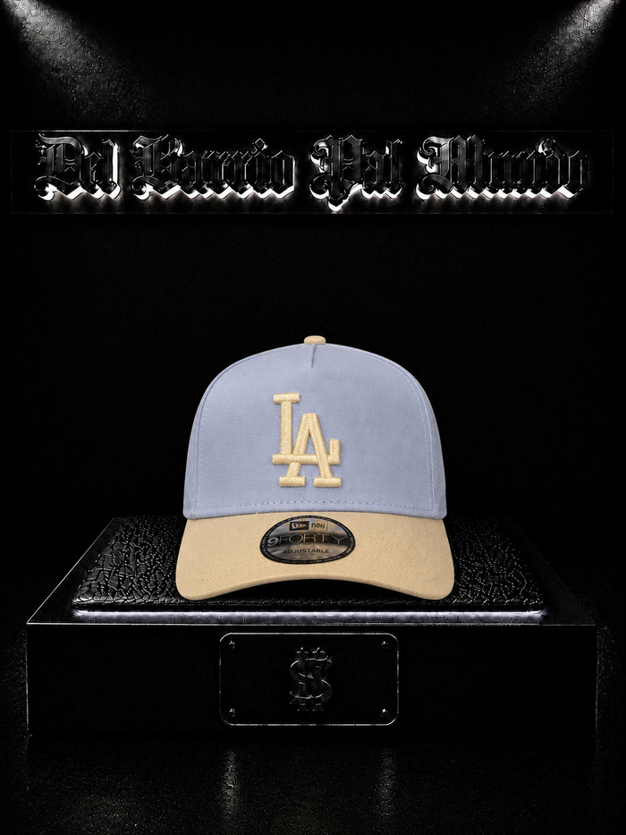 NEW ERA 9FORTY LOS ANGELES DODGERS COLOR/AZUL/BEIGE DETALLE/LOGO/BORDADO/BEIGE