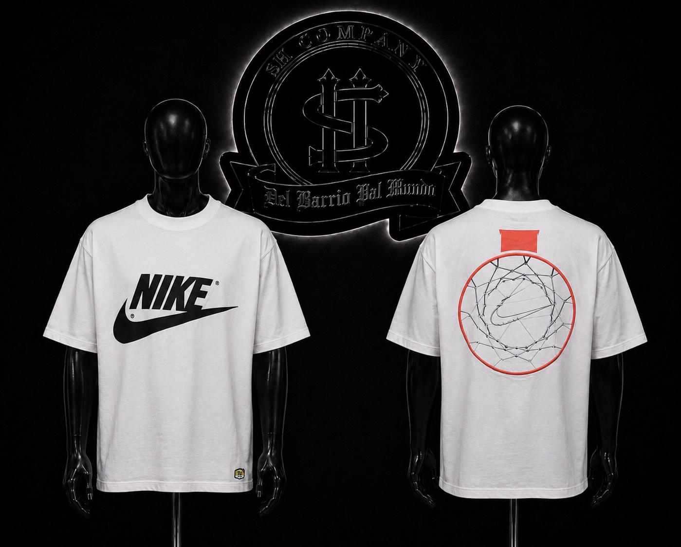 CAMISETA NK COLOR/BLANCO DETALLE/ESTAMPADO/LOGO/ADELANTE