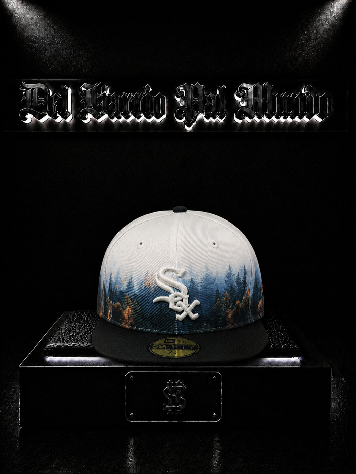 NEW ERA 59FIFTY CHICAGO WHITE SOX COLOR/BLANCO/AZUL/NEGRO DETALLE/LOGO/BORDADO/BLANCO
