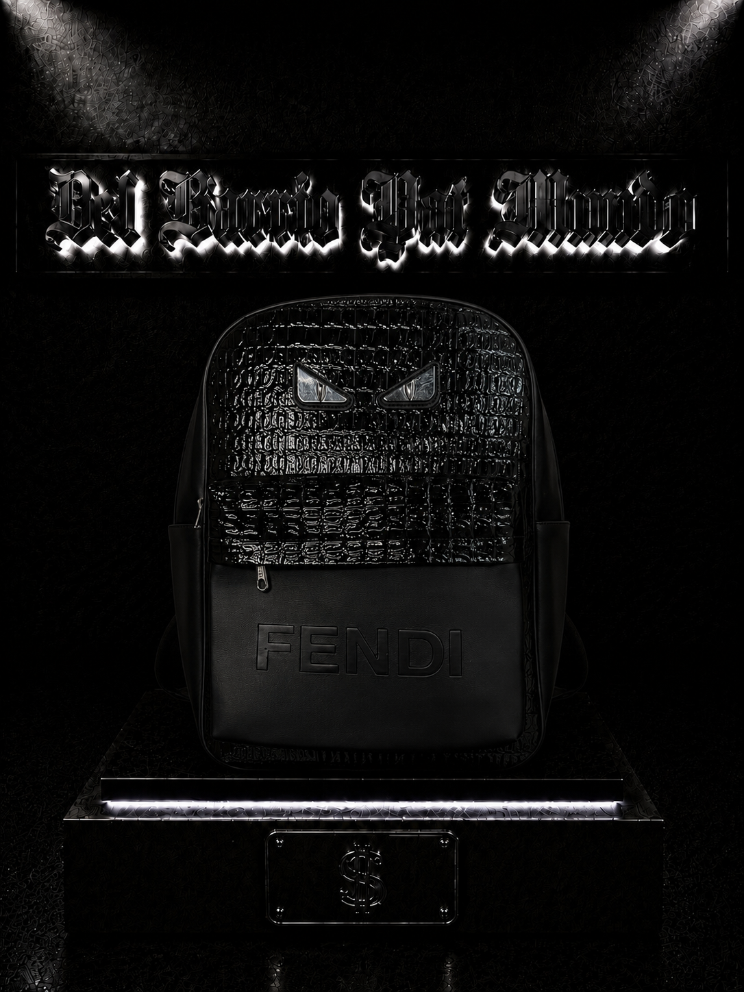 BOLSO FND COLOR/NEGRO/BRILLANTE/GRIS
