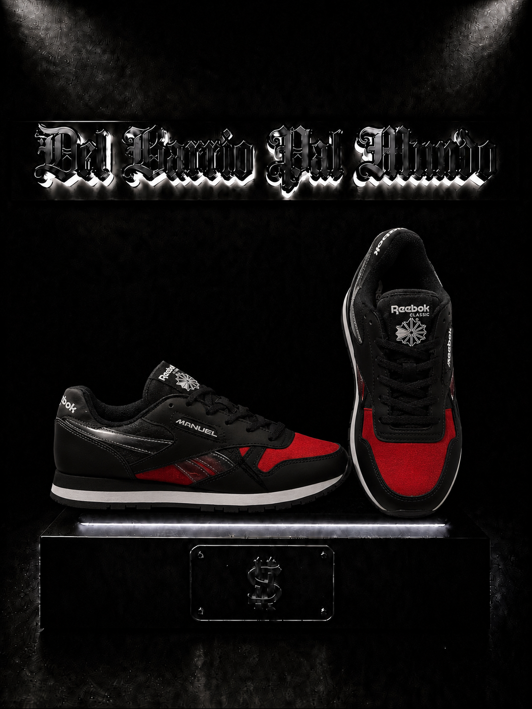 ZAPATILLAS RBK COLOR/NEGRO/ROJO SUELA/NEGRO