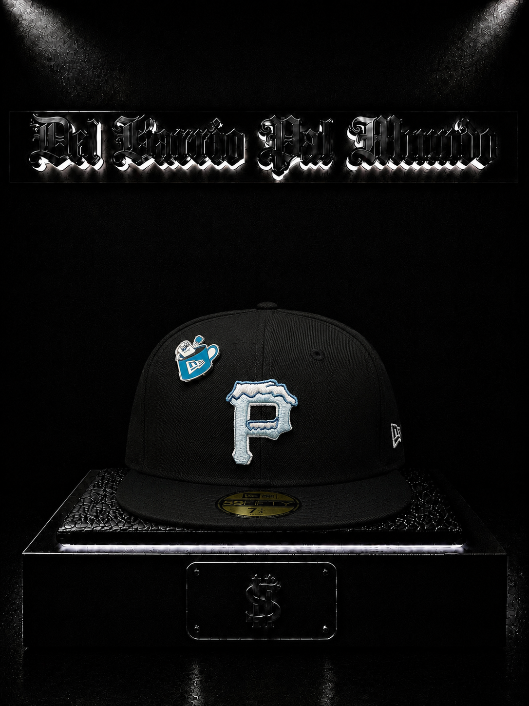 NEW ERA 59FIFTY PITTSBURGH PIRATES COLOR/NEGRA DETALLE/LOGO/BORDADO/BLANCO