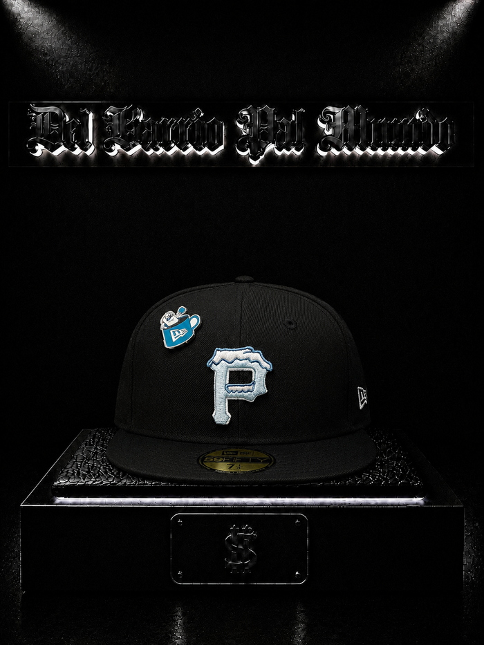 NEW ERA 59FIFTY PITTSBURGH PIRATES COLOR/NEGRA DETALLE/LOGO/BORDADO/BLANCO