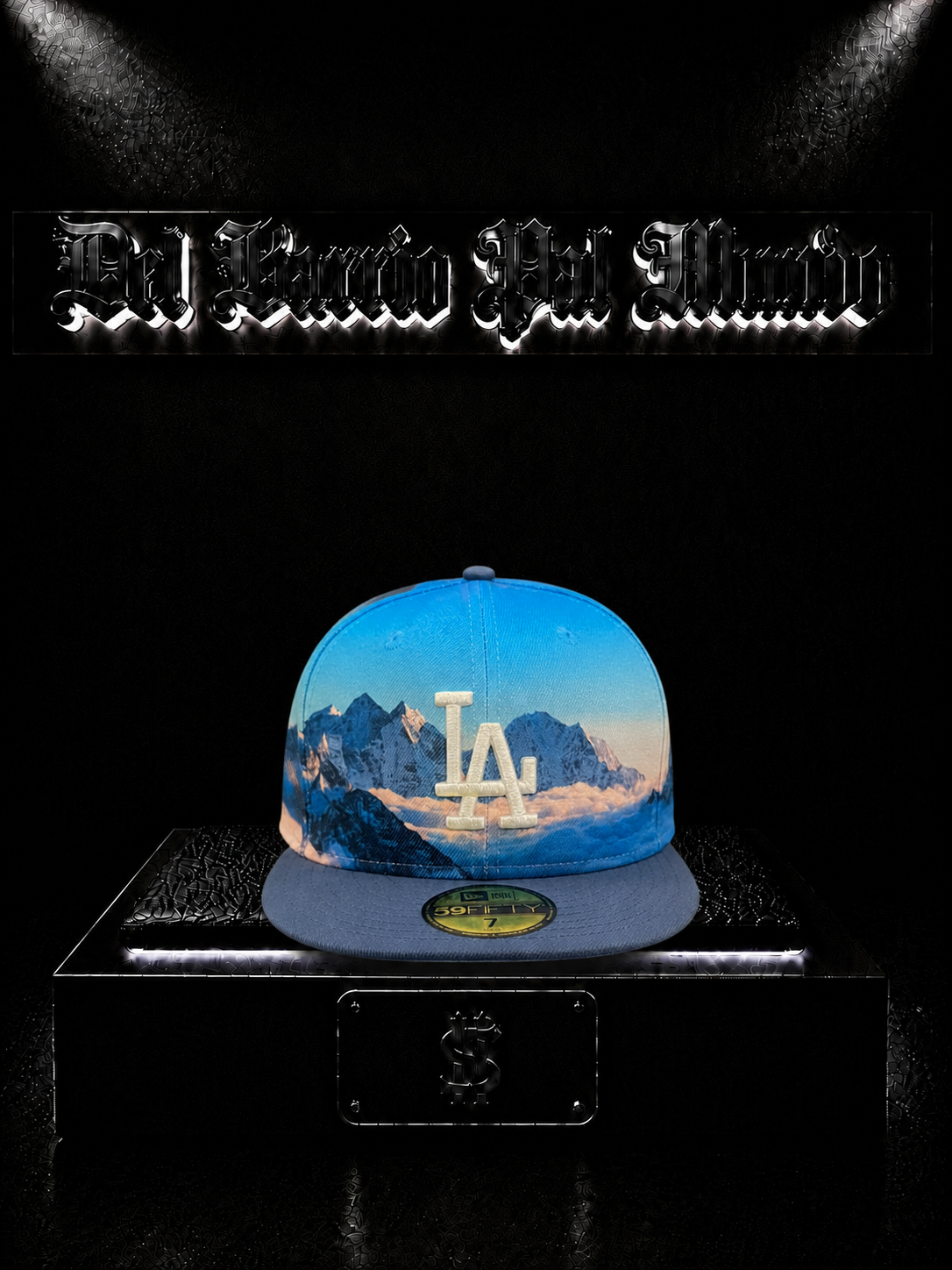 NEW ERA 59FIFTY LOS ANGELES DODGERS COLOR/AZUL/CLARO/AZUL/OSCURO DETALLE/LOGO/BORDADO/BLANCO