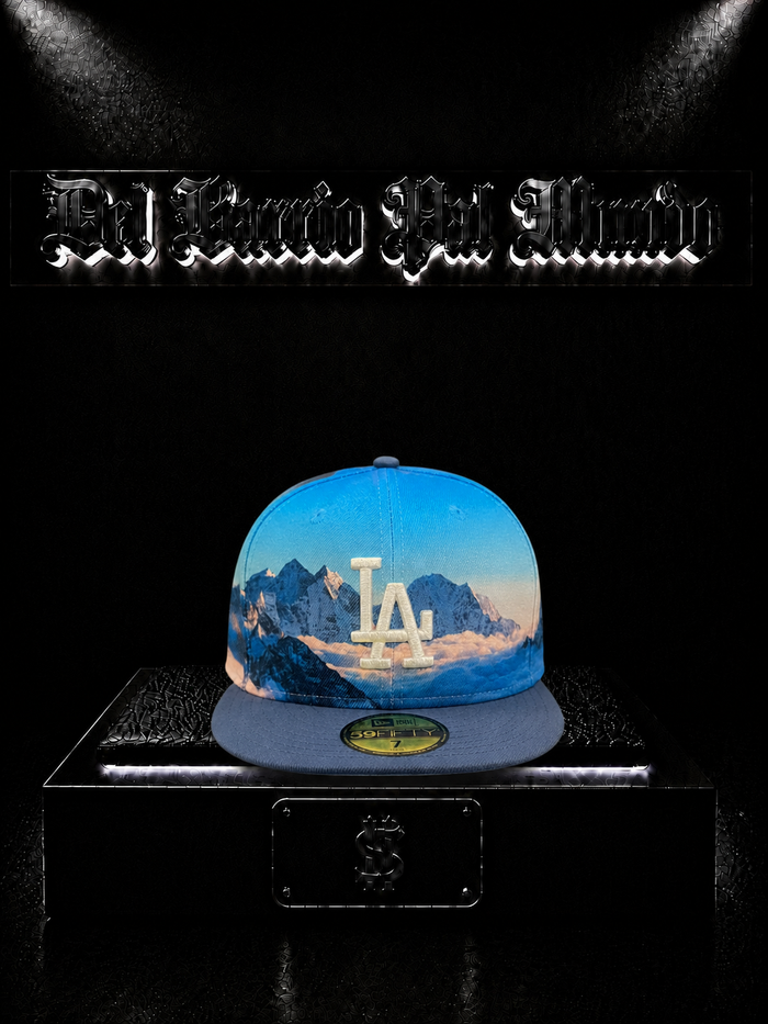 NEW ERA 59FIFTY LOS ANGELES DODGERS COLOR/AZUL/CLARO/AZUL/OSCURO DETALLE/LOGO/BORDADO/BLANCO