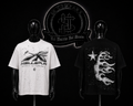 CAMISETA HST COLOR/NEGRO/BLANCO DETALLE/ESTAMPADO/GRAFICO/ESPALDA