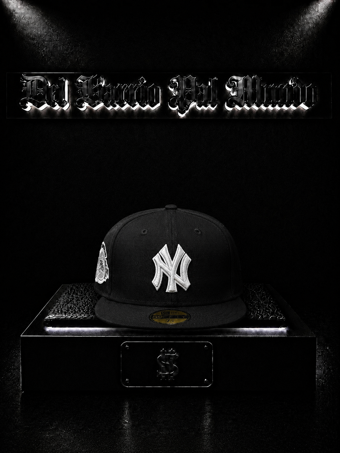 NEW ERA 59FIFTY NEW YORK YANKEES COLOR/NEGRA DETALLE/LOGO/BORDADO/BLANCO