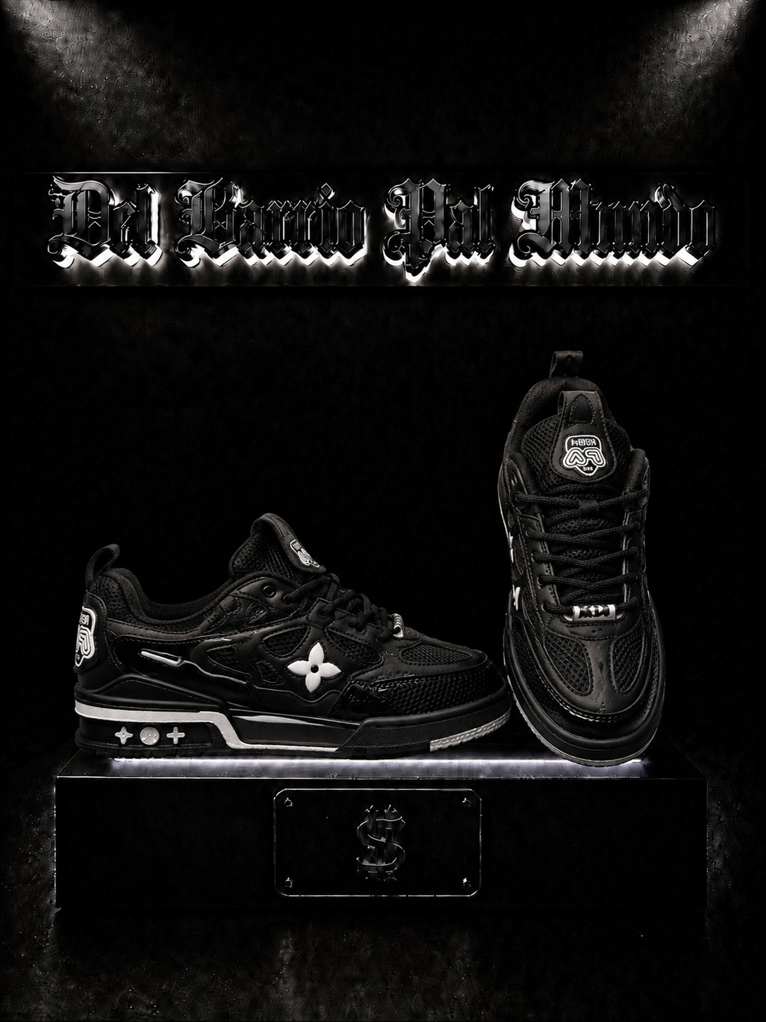 ZAPATILLAS LV COLOR/NEGRO SUELA/NEGRA