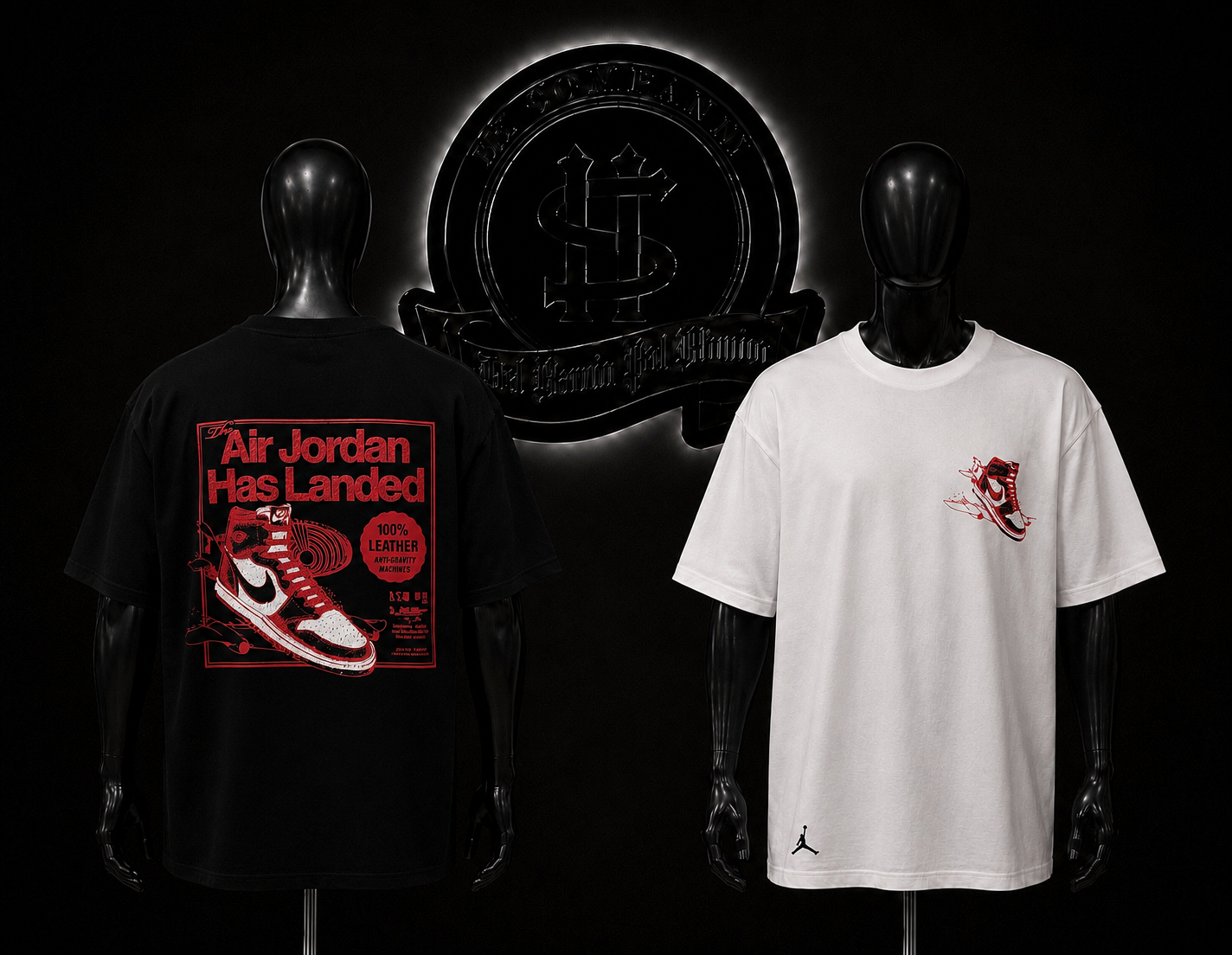 CAMISETA JRD COLOR/NEGRO/BLANCO DETALLES/ESTAMPADO/GRAFICO/ESPALDA