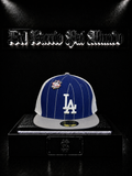 NEW ERA 59FIFTY LOS ANGELES DODGERS COLOR/AZUL/BLANCA/GRIS DETALLE/LOGO/BORDADO/BLANCO