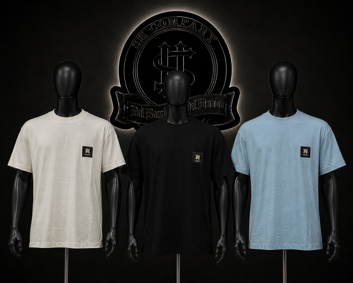 CAMISETA AMR COLOR/BLANCO/NEGRO/AZUL/CLARO