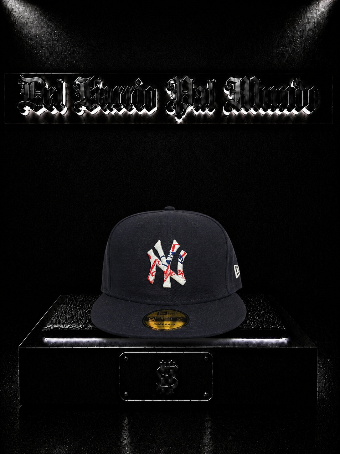 NEW ERA 59FIFTY NEW YORK YANKEES COLOR/GRIS DETALLE/LOGO/BORDADO/BLANCO