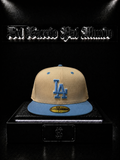 NEW ERA 59FIFTY LOS ANGELES DODGERS COLOR/BEIGE/AZUL DETALLE/LOGO/BORDADO/AZUL