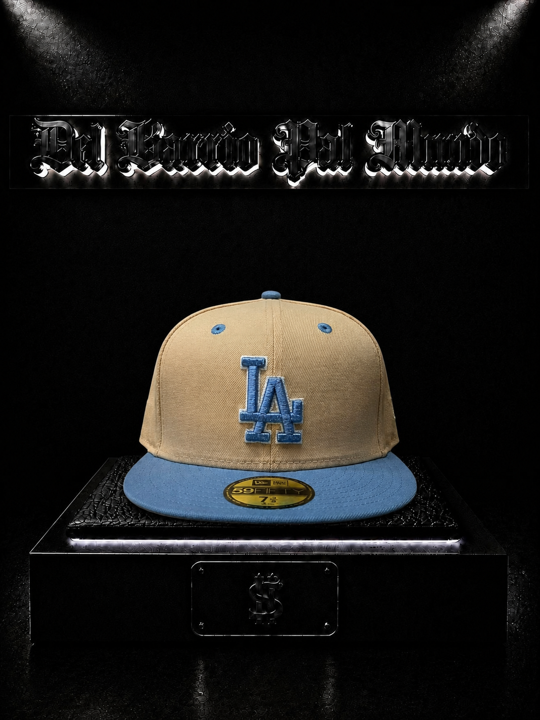 NEW ERA 59FIFTY LOS ANGELES DODGERS COLOR/BEIGE/AZUL DETALLE/LOGO/BORDADO/AZUL