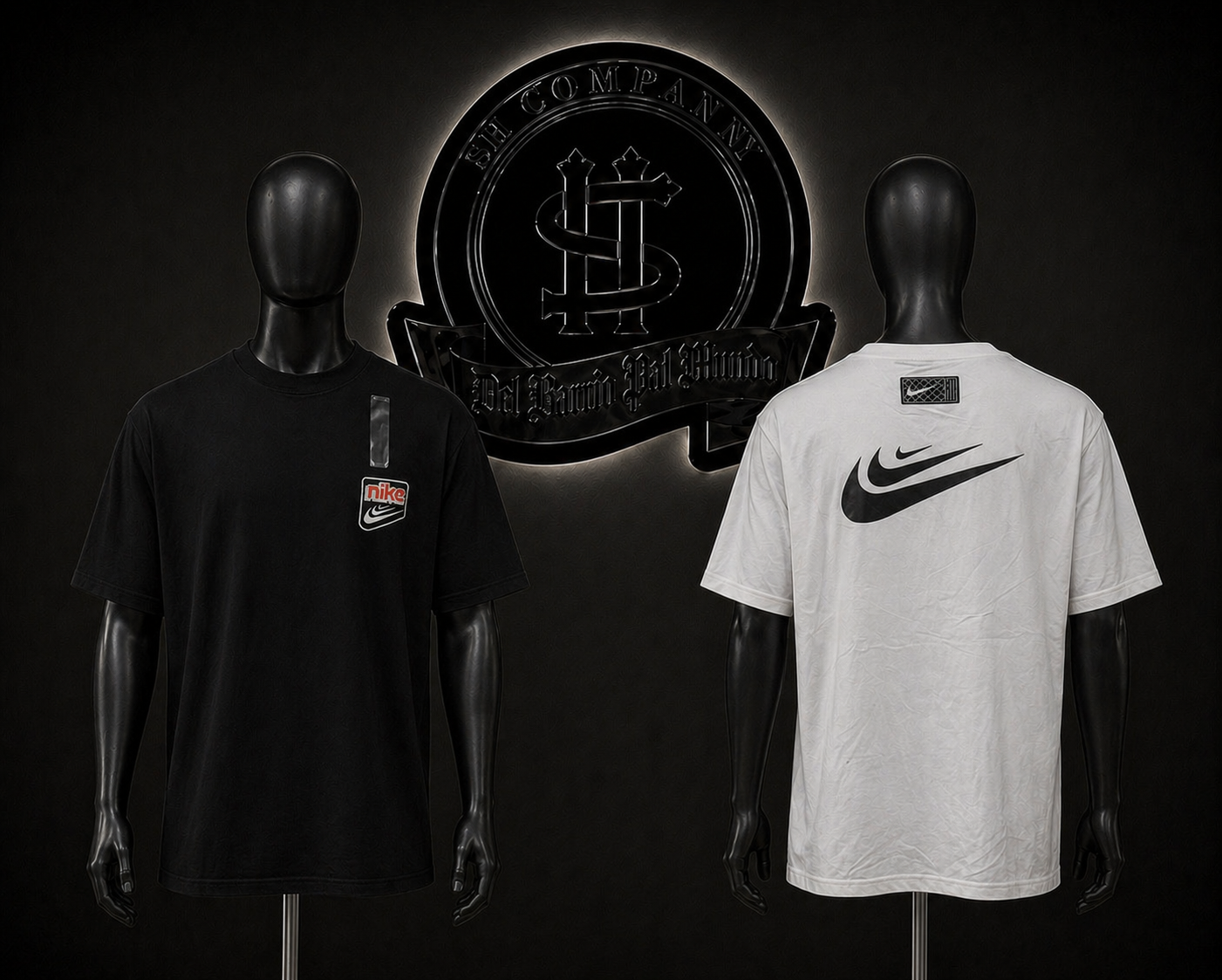 CAMISETA NK COLOR/NEGRO/BLANCO DETALLES/LOGO/ESPALDA