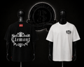 CAMISETA CLM COLOR/NEGRO/BLANCO DETALLE/ESTAMPADO/LOGO/ESPALDA