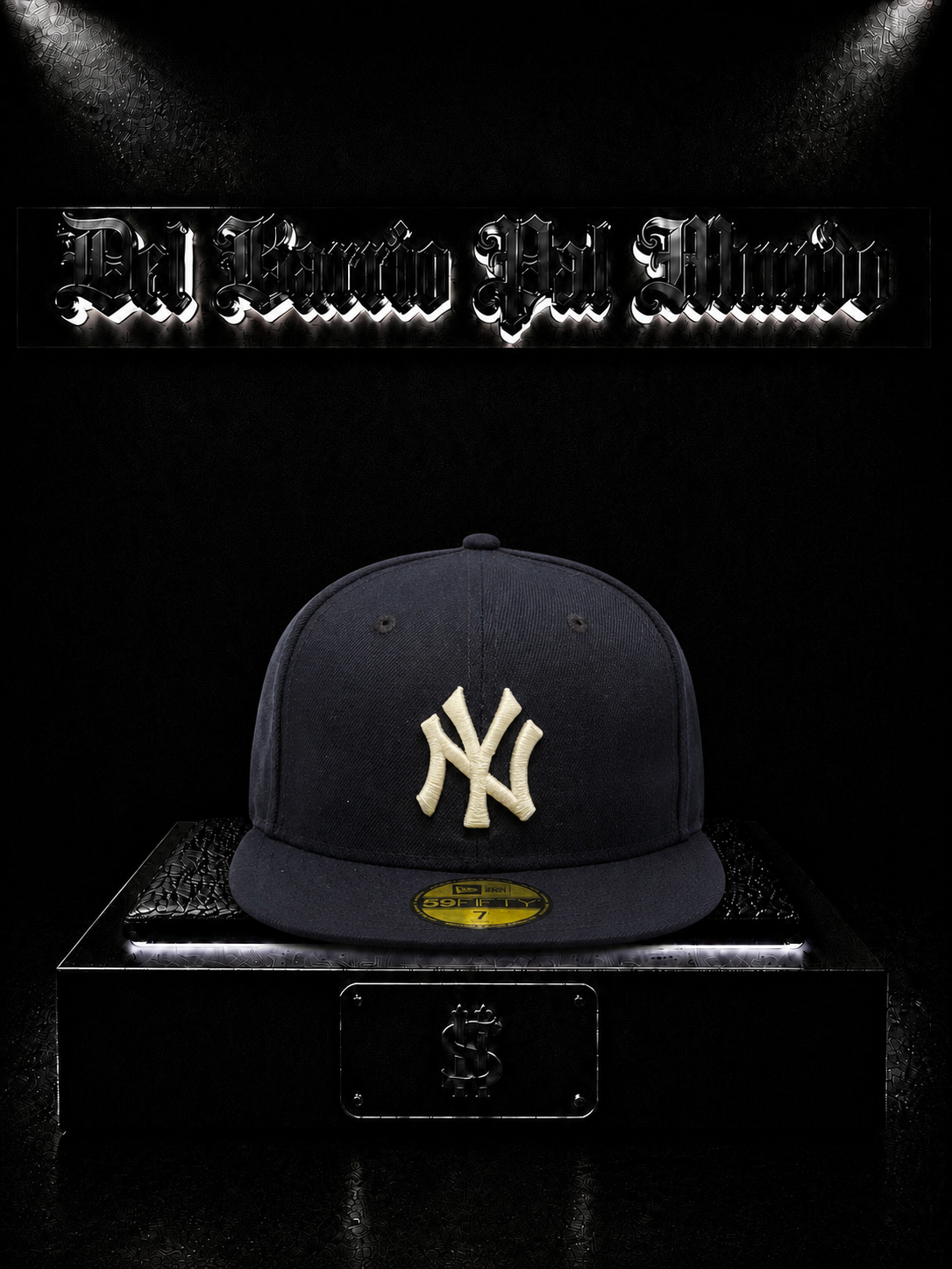 NEW ERA 59FIFTY NEW YORK YANKEES COLOR/AZUL/OSCURO DETALLE/LOGO/BORDADO/BLANCO