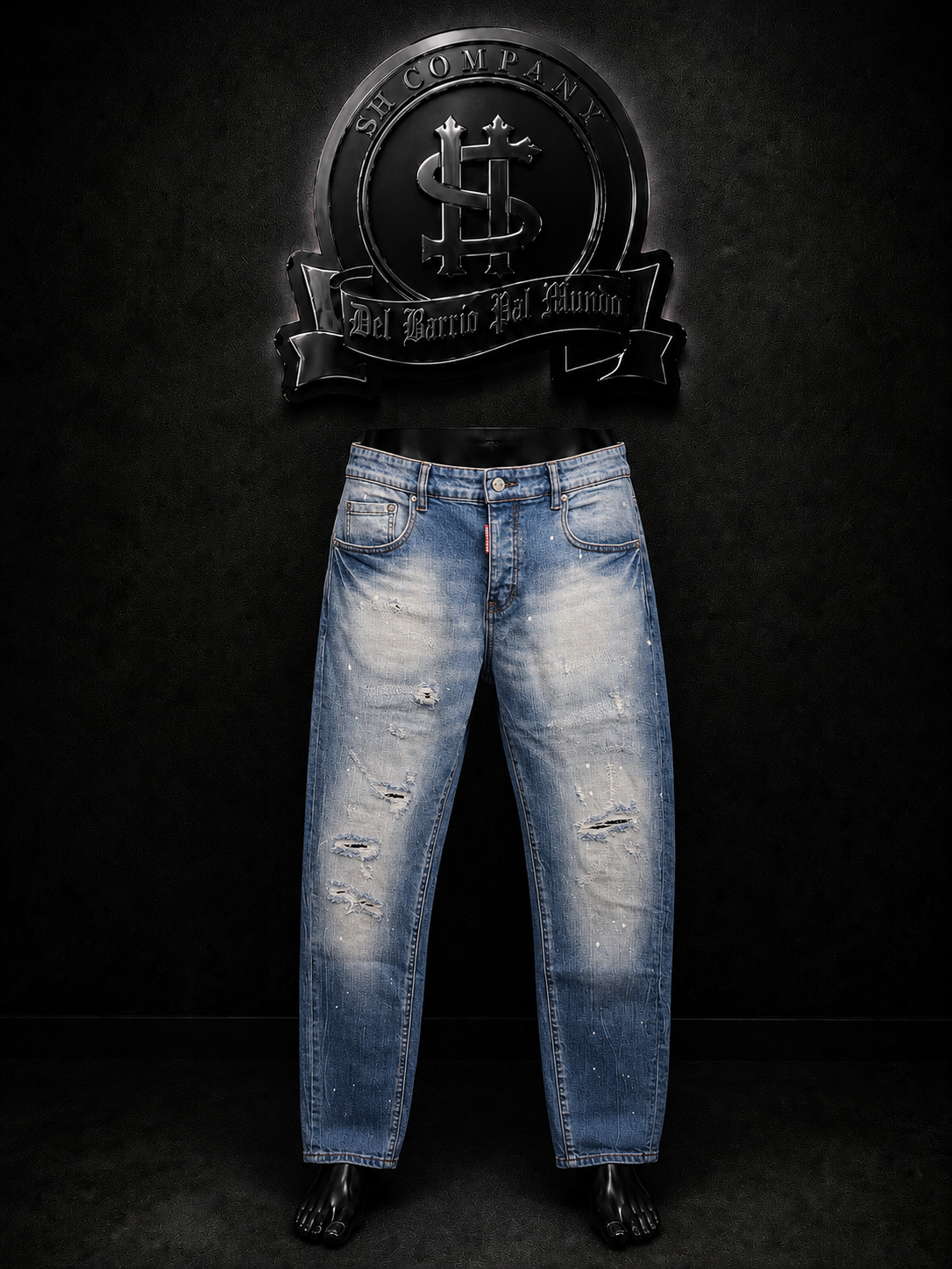 JEANS DQS2 COLOR/BICOLOR/AZUL/CLARO/BLANCO