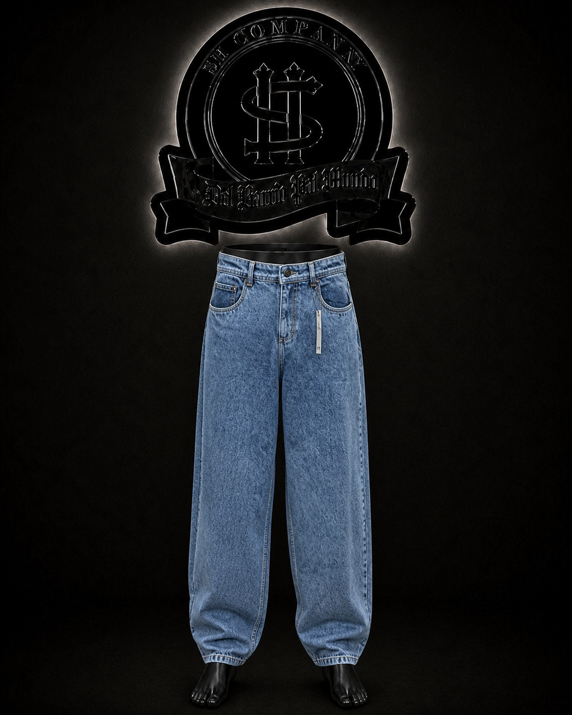 JEANS BAGGY BOTA RECTA COLOR/AZUL/CLARO