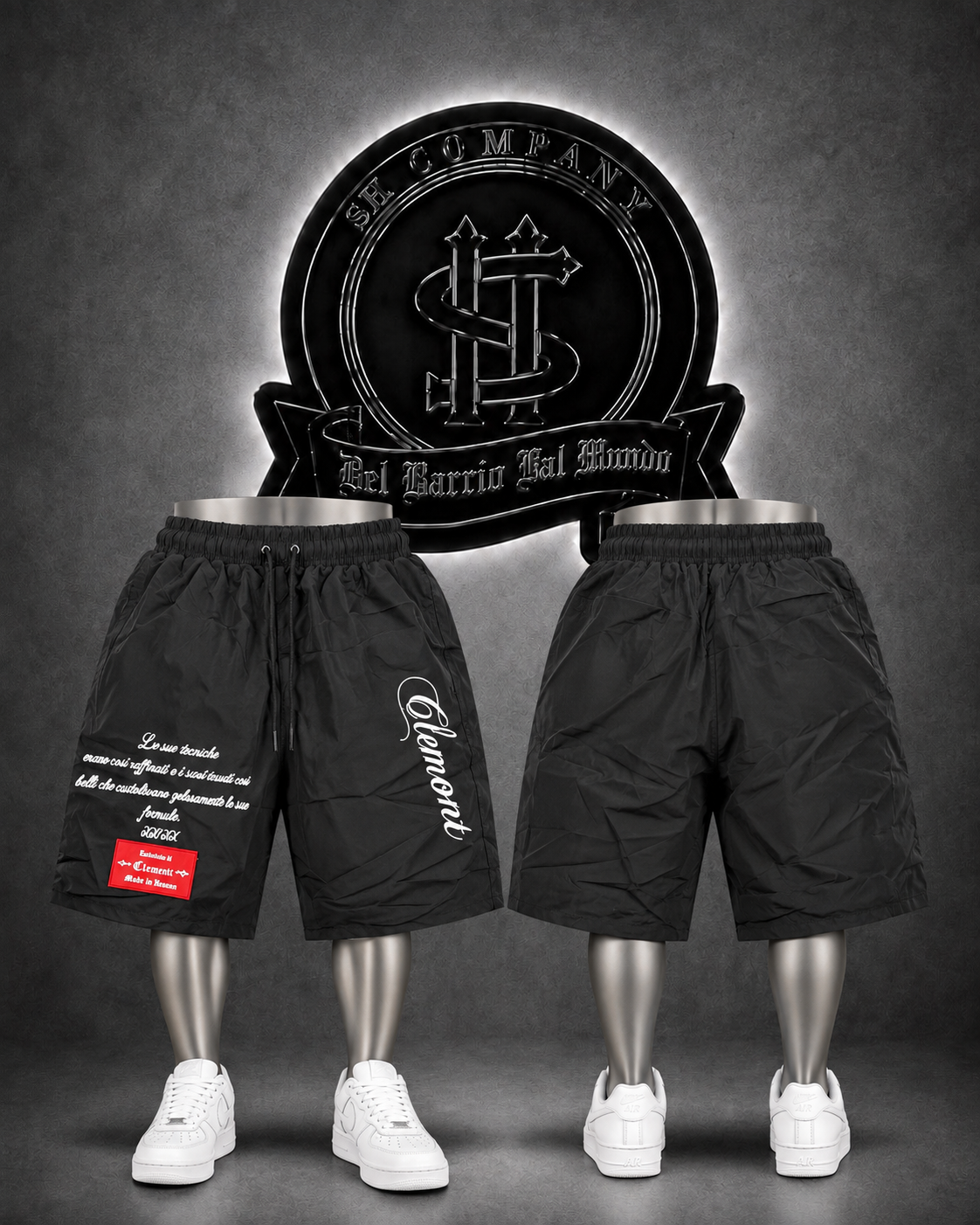 PANTALONETA CMNT COLOR NEGRO/DETALLE/ LOGO DELANTERO (copia)