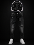 JEANS DSQ2 BOTA RECTA COLOR/NEGRO DETALLE/DEGRADADO