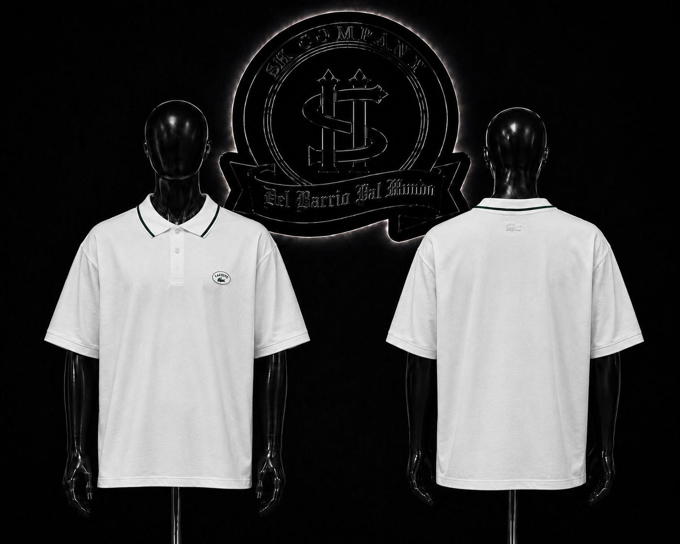 CAMISETA LCT COLOR/BLANCO DETALLES/ESTAMPADO/LOGO/PEQUEÑO/PECHO