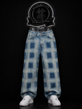 JEANS BAGGY BOTA RECTA COLOR/BICOLOR/AZUL/CLARO/AZUL/OSCURO DETALLE/LOGO