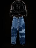 JEANS BAGGY BOTA RECTA COLOR/BICOLOR/AZUL/CLARO/OSCURO DETALLE/BOLSILLO CARGO