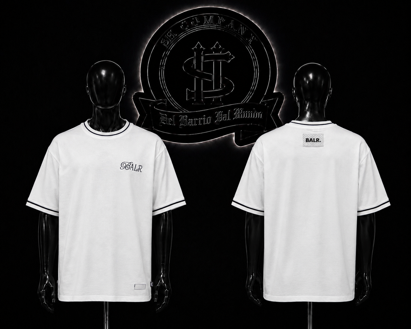 CAMISETA BALR COLOR/BLANCO