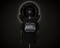 CAMISETA JRD COLOR/NEGRO DETALLES/ESTAMPADO/LOGO/23/ESPALDA