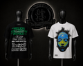CAMISETA UND COLOR/BLANCO/NEGRO DETALLES/ESTAMPADO/GRAFICO/ROSTRO/ADELANTE