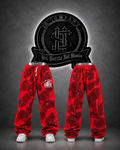 SUDADERA HLLST COLOR ROJO/DETALLE/DEGRADADO