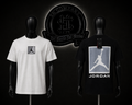 CAMISETA JRD COLOR/BLANCO/NEGRO DETALLES/ESTAMPADO/LOGO/ESPALDA