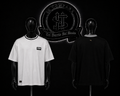 CAMISETA PM COLOR/NEGRO/BLANCO DETALLES/ESTAMPADO/LOGO/PEQUEÑO/ESPALDA