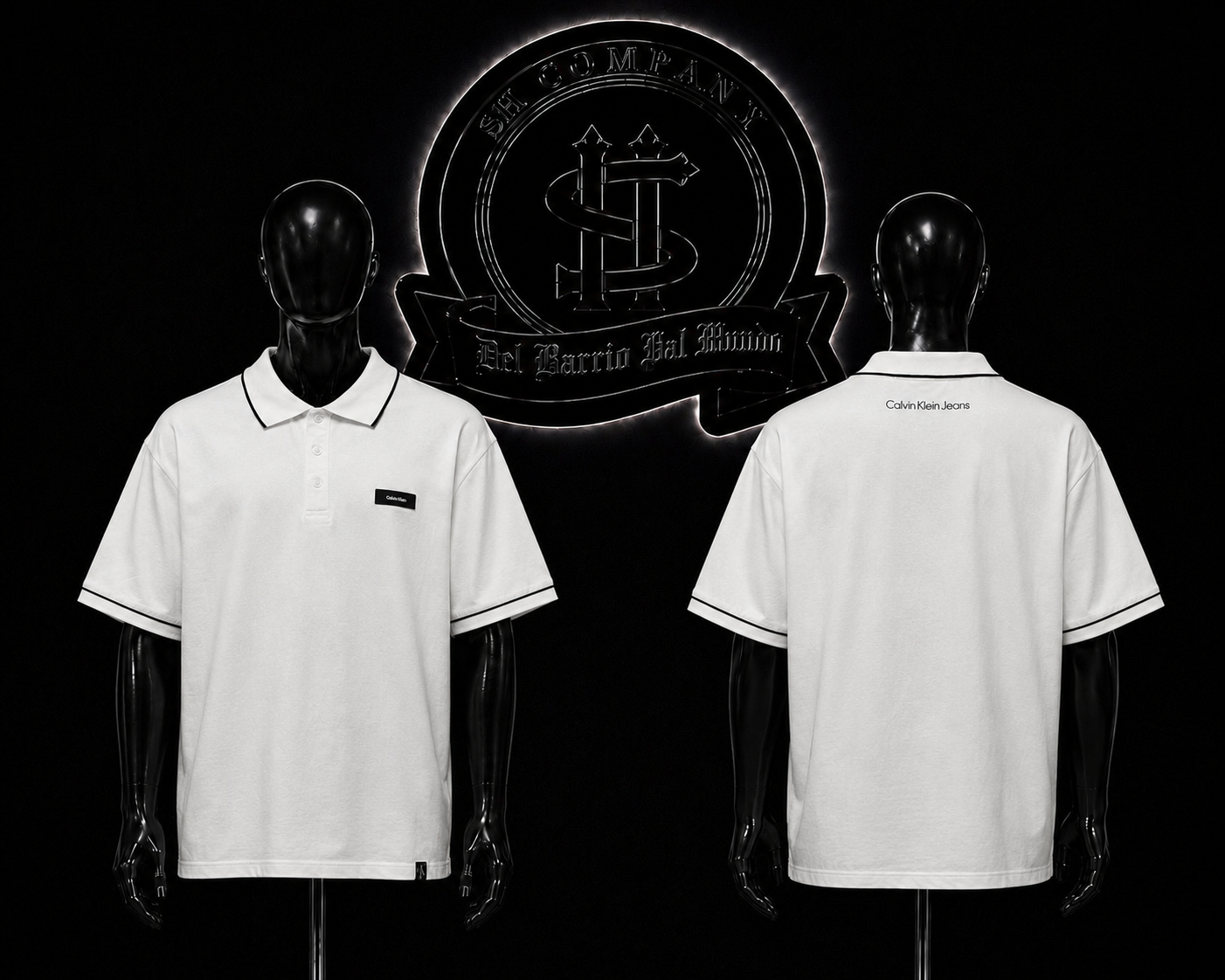 CAMISETA CK COLOR/BLANCO