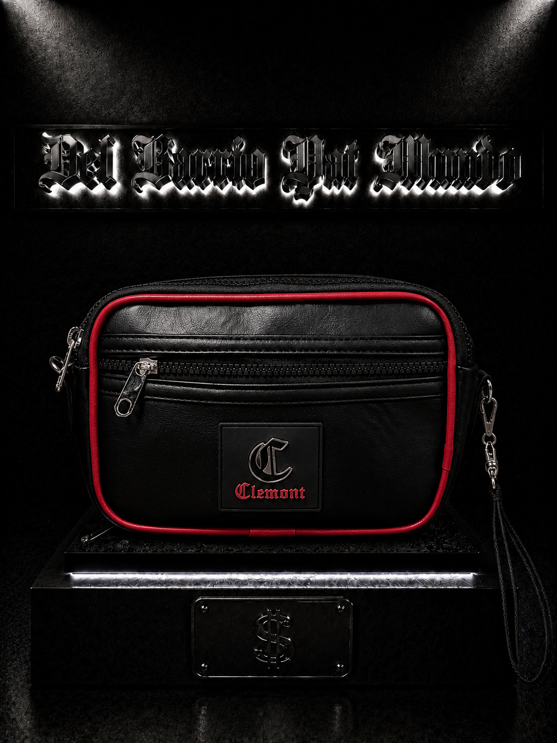 CARRIELES CLM COLOR/BICOLOR/NEGRO/ROJO DETALLE/LOGO/METALICO