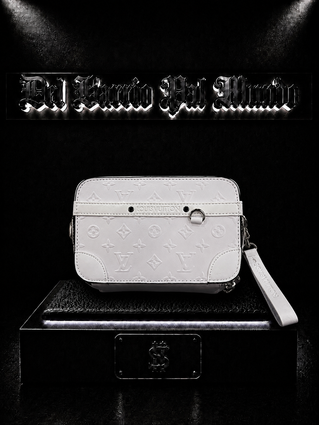 CARRIELES LV COLOR/BLANCO DETALLE/LOGO/RELIEVE