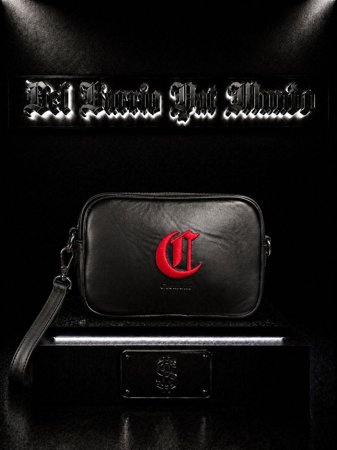 CARRIELES CLM COLOR/NEGRO DETALLE/LOGO/BORDADO