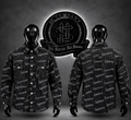 CHAQUETA COLOR NEGRO SPRM /LOGO ESTAMPADO “SUPREME” COMPLETO