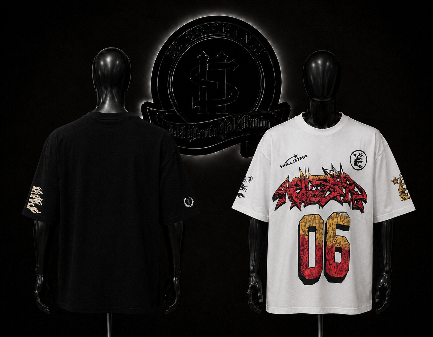 CAMISETA HST COLOR/BLANCO/NEGRO DETALLE/ESTAMPADO/GRAFICO/ADELANTE