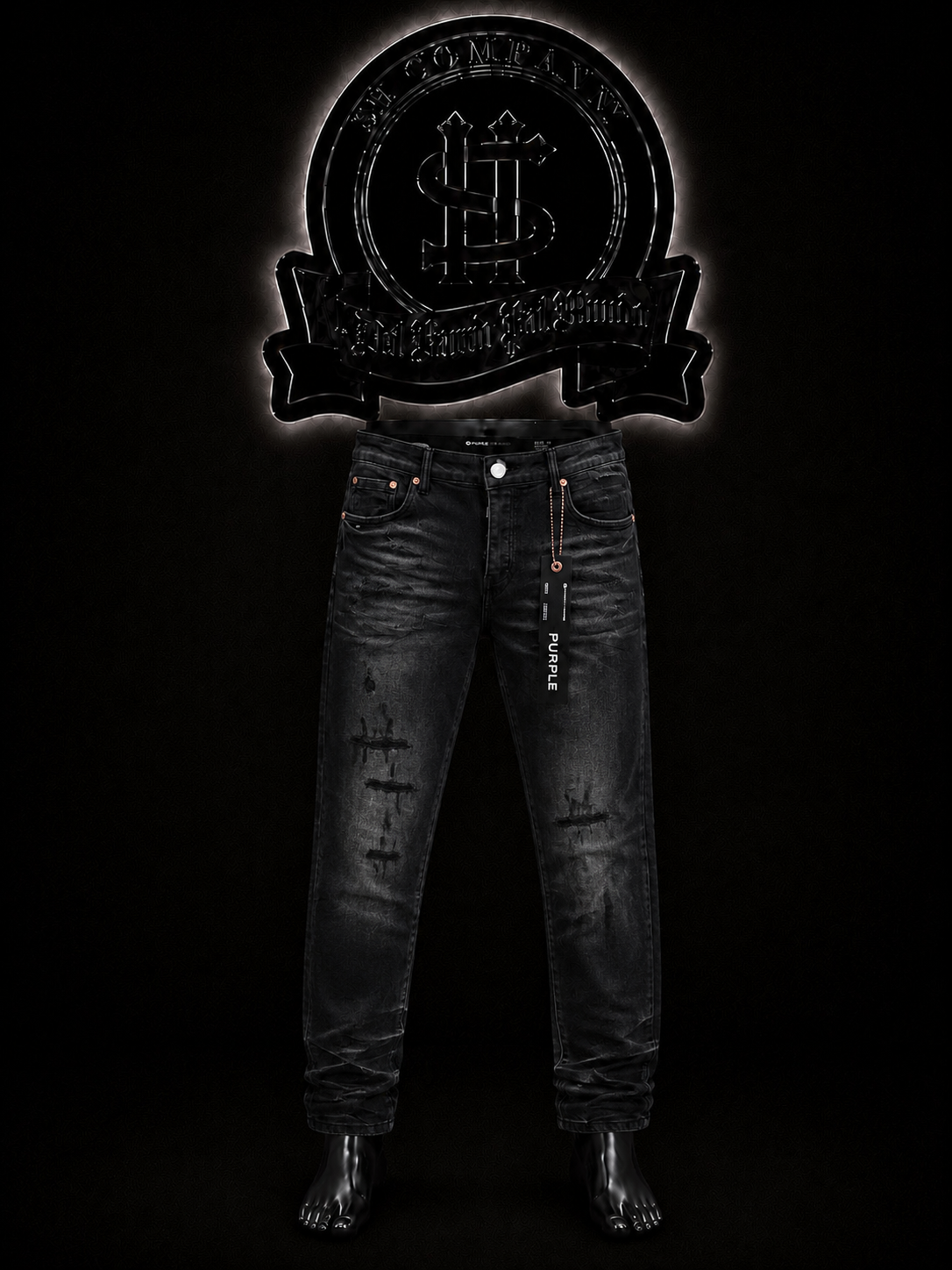 JEAN PRPL COLOR/BICOLOR/NEGRO/GRIS DETALLES/ROTOS/PIERNAS